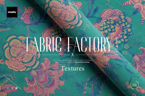 Fabric Factory v.2 Mockup Bundle (Textures) - mockup preview 1
