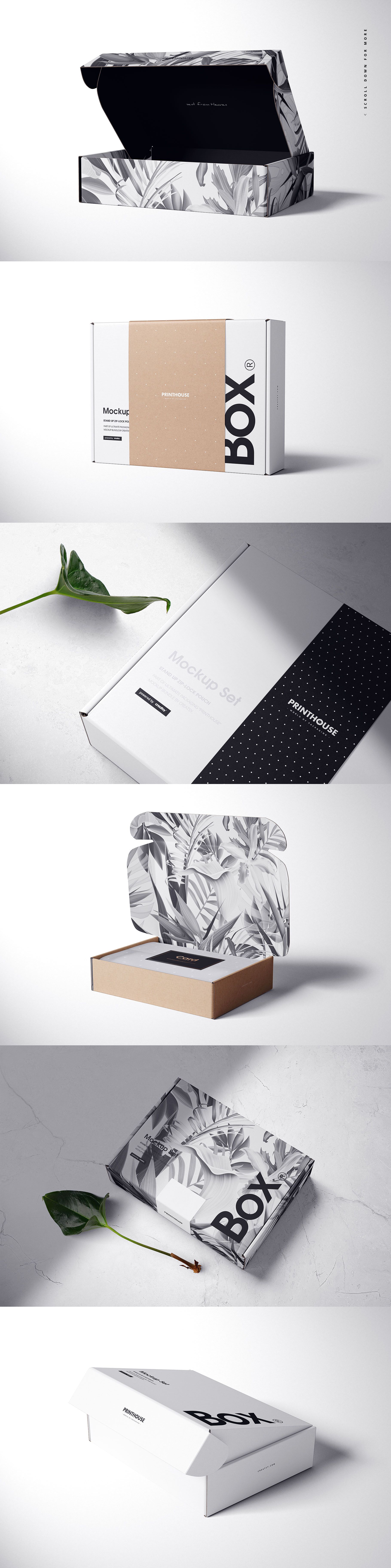 Mailing Box Mockup Bundle - mockup screenshot 7
