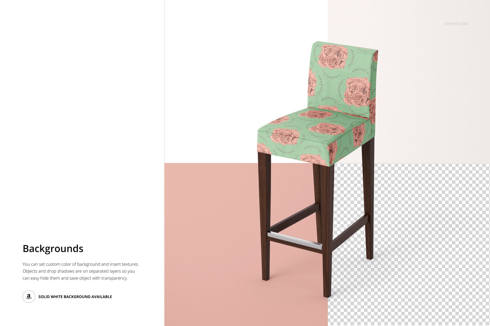 Ikea Henriksdal Chairs & Bar Stools Mockup Set - mockup screenshot 13