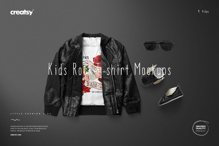 Kids Rock Set Mockup Set (25/LFv.1) - mockup screenshot 1