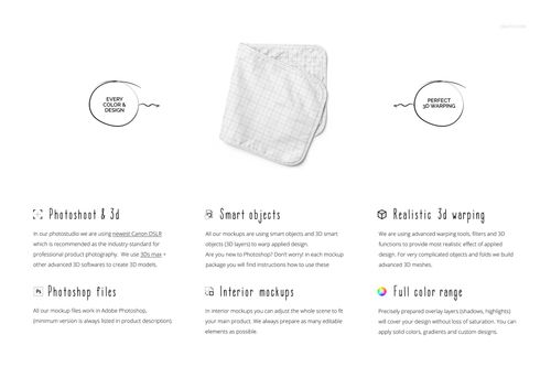 Square minky burp cloth with a subtle grid pattern, shown from a top view on a white background in a mockup scene.