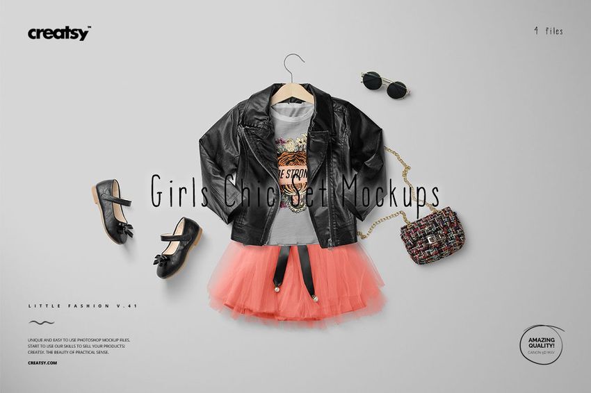 Girls Chic Set Mockup Set (41/LFv.1) - mockup screenshot 1