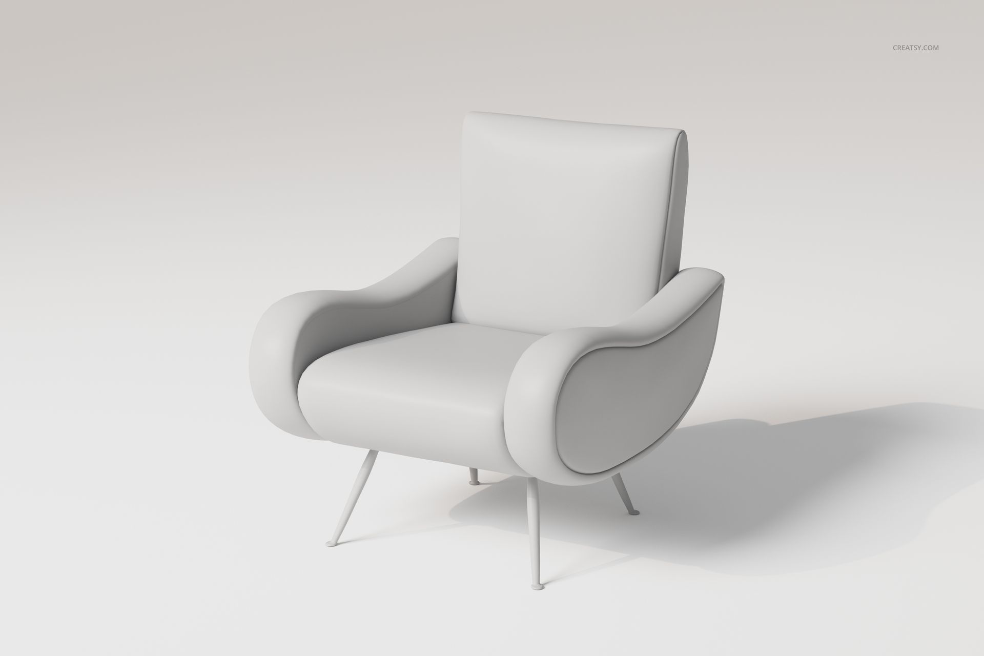 Lady Lounge Chair 3D Model - mockup screenshot 3