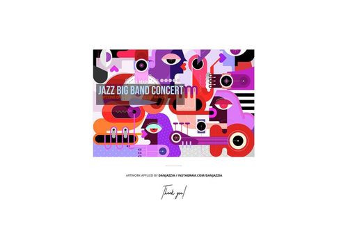 Heart-shaped jigsaw puzzle with vibrant abstract artwork in pink, purple, and orange, shown with horizontal box mockup.