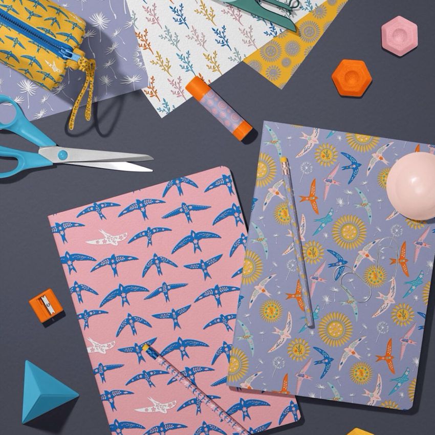 Swooping Swallows by Lindsay Elissa Coils - Files in Use example