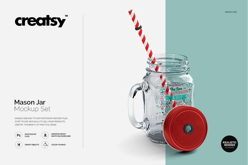 Mason Jar Mockup Set - mockup screenshot 1