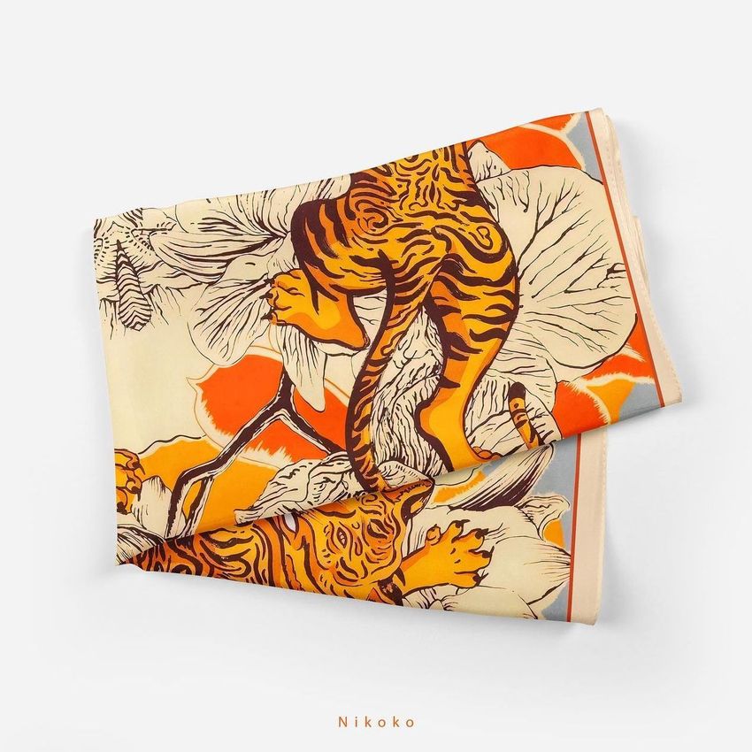 Dancing Tigers by  Nikoko Scarf - Files in Use example