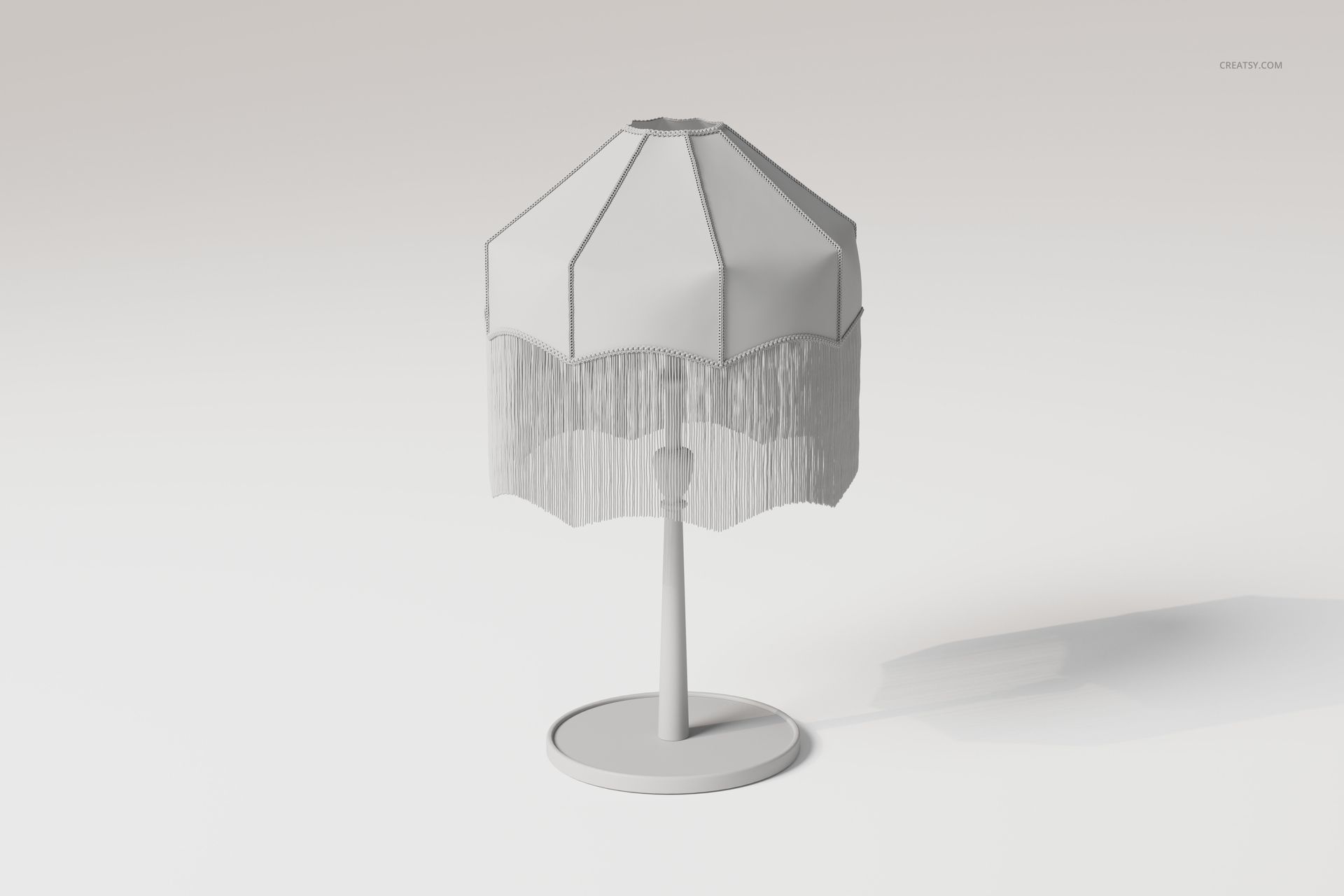 Tassel Shade Lamps 3D Model - mockup screenshot 4