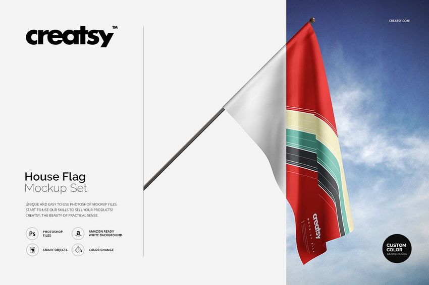 House Flag Mockup Set - mockup screenshot 1