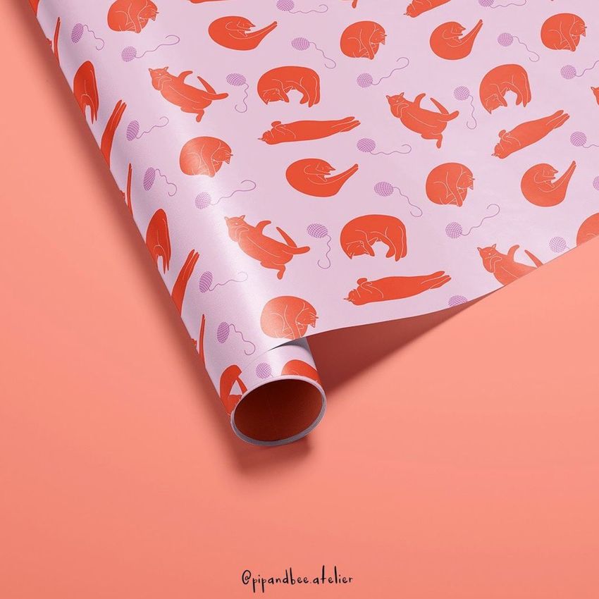 Cat Pattern  by Pip and Bee Atelier - Files in Use example