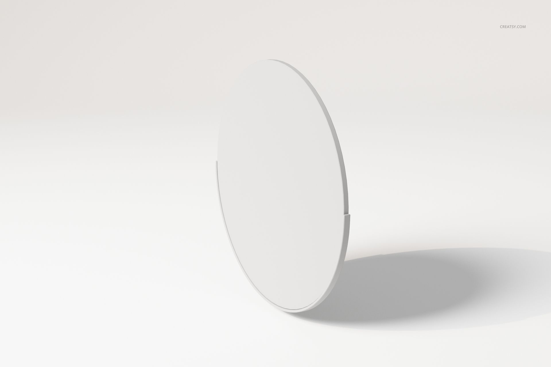 Elegant Round Wall Mirror 3D Model - mockup screenshot 3