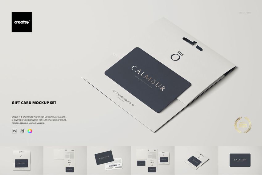 Gift Card Mockup Set - mockup screenshot 1