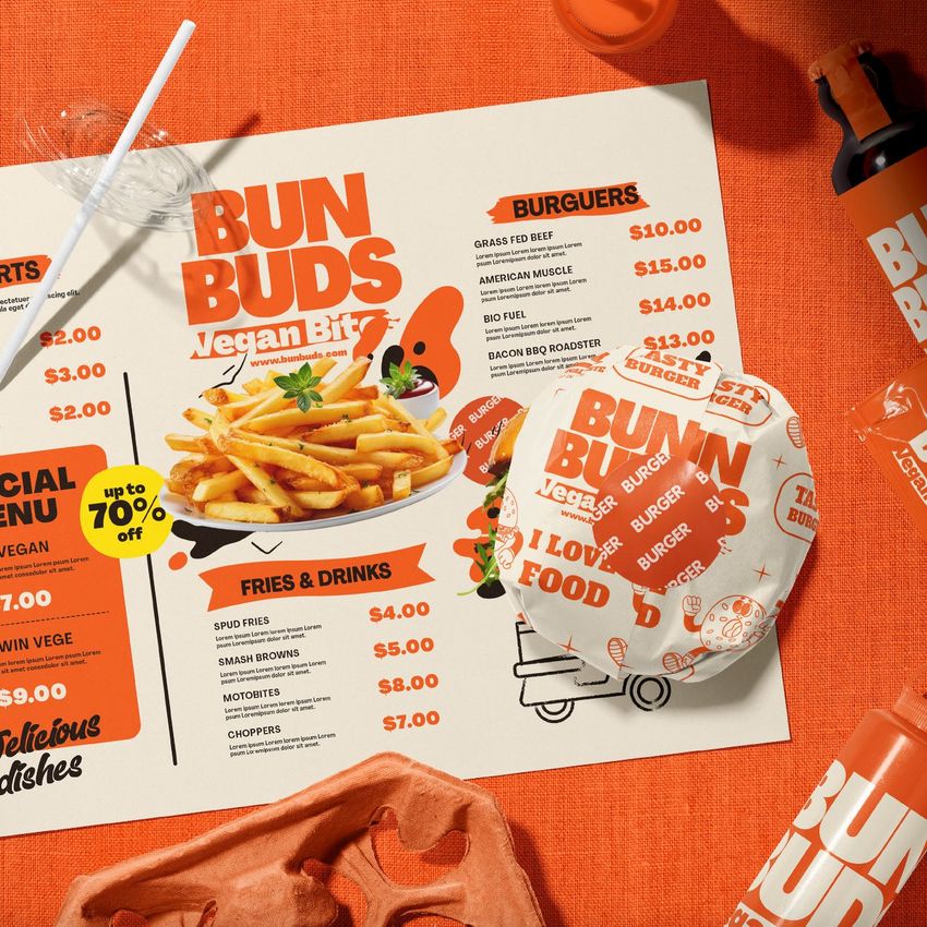 Vegan Bites Menu by DAR Creative Studio - Files in Use example