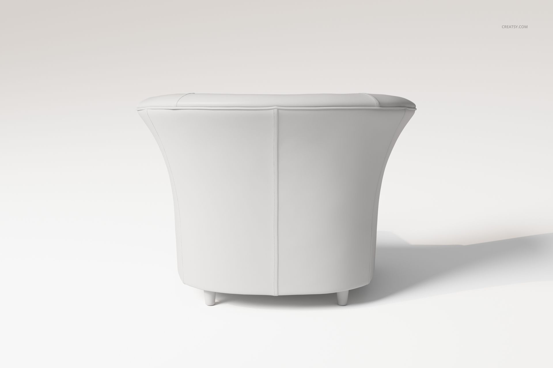 High Back Tub Chair 3D Model - mockup screenshot 5