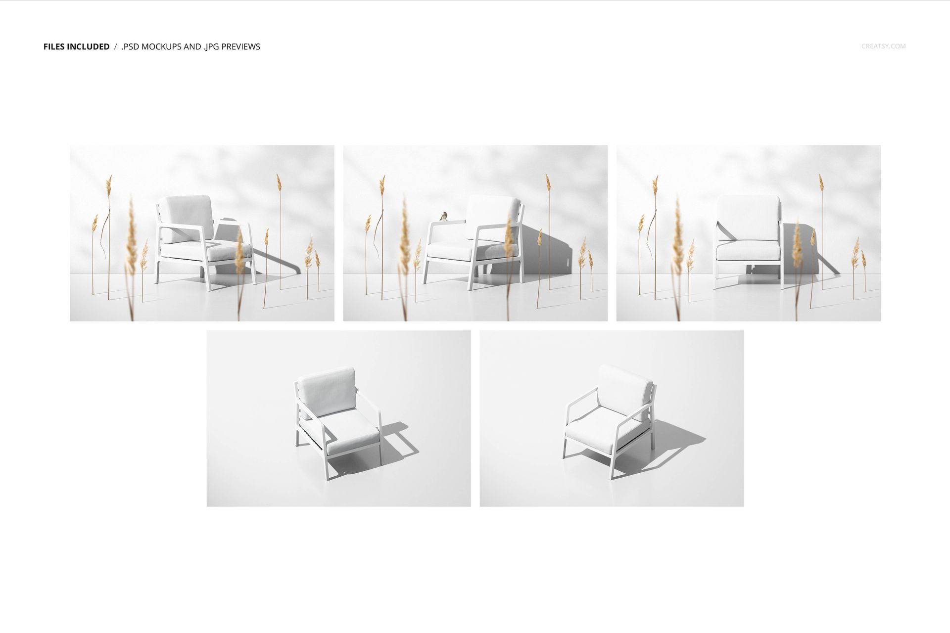 Lounge Chair Mockup Set - mockup screenshot 2