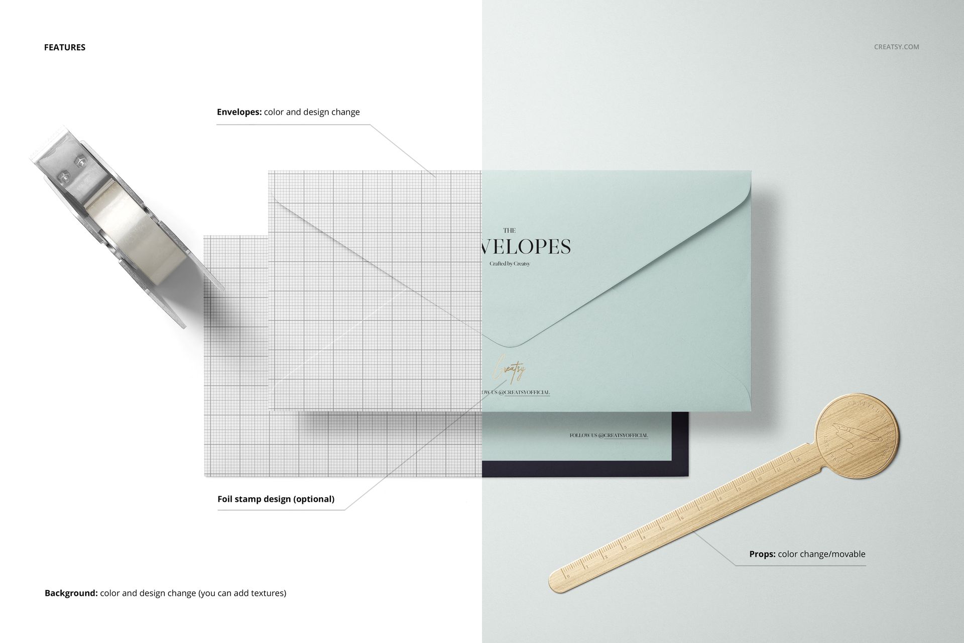 DL Envelope Mockup Set - mockup screenshot 3