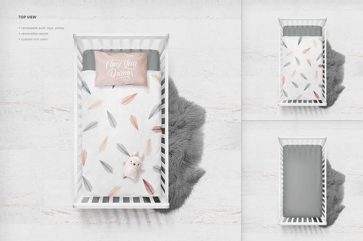Crib Bedding Mockup - mockup screenshot 2