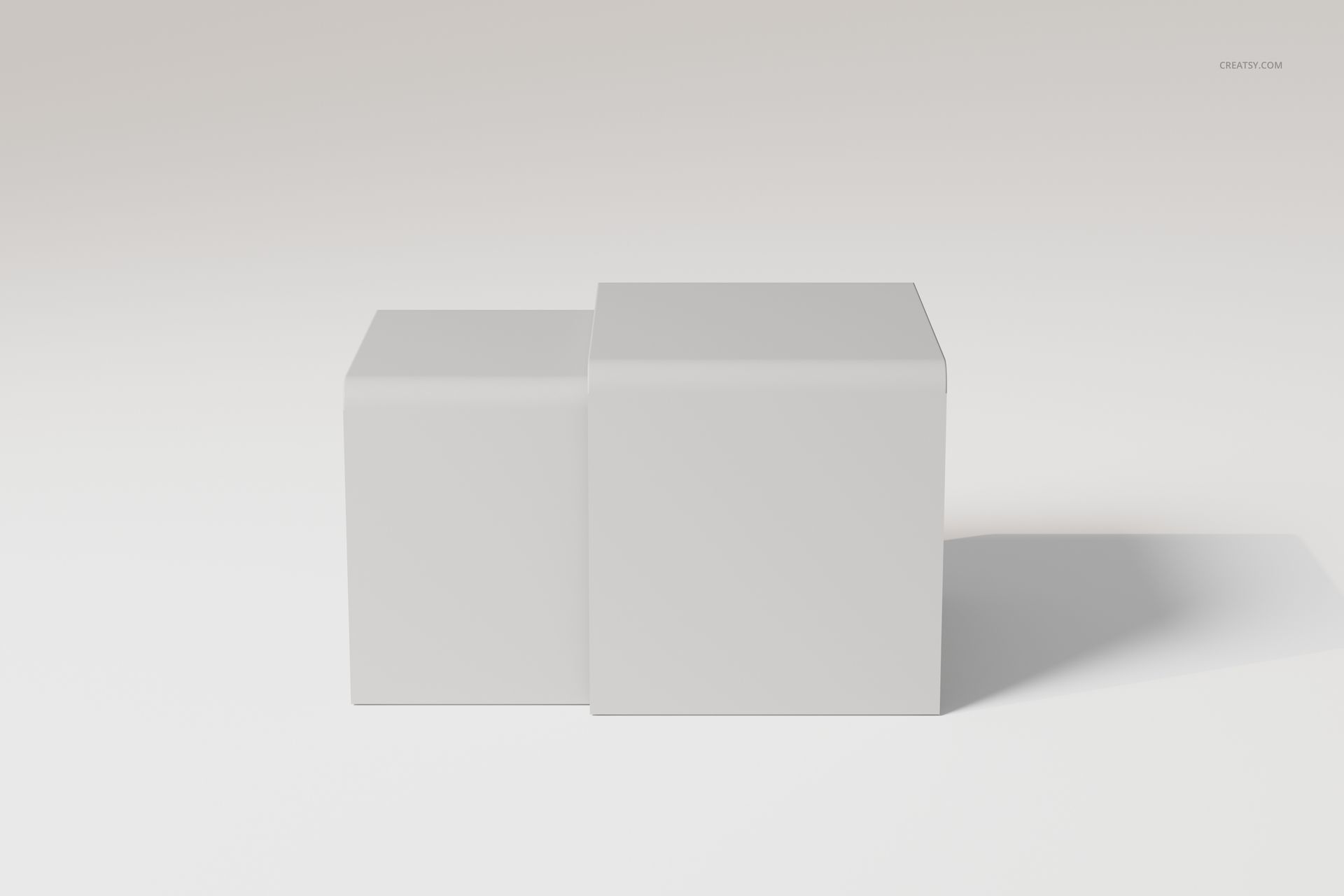 Square Nesting Tables 3D Model - mockup screenshot 3