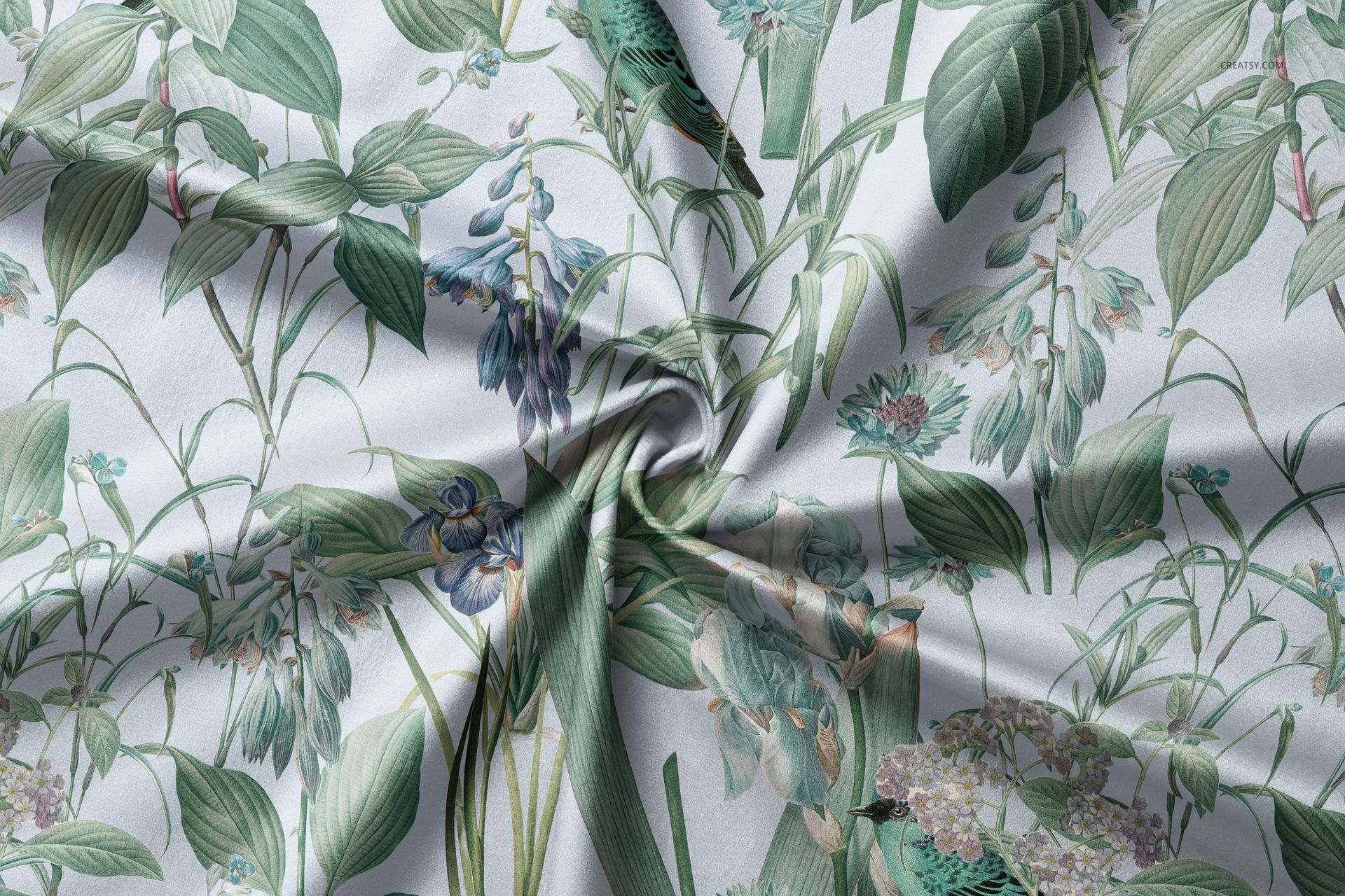 Curtains Upholstery Fabric VL00 Mockup Set - mockup screenshot 5