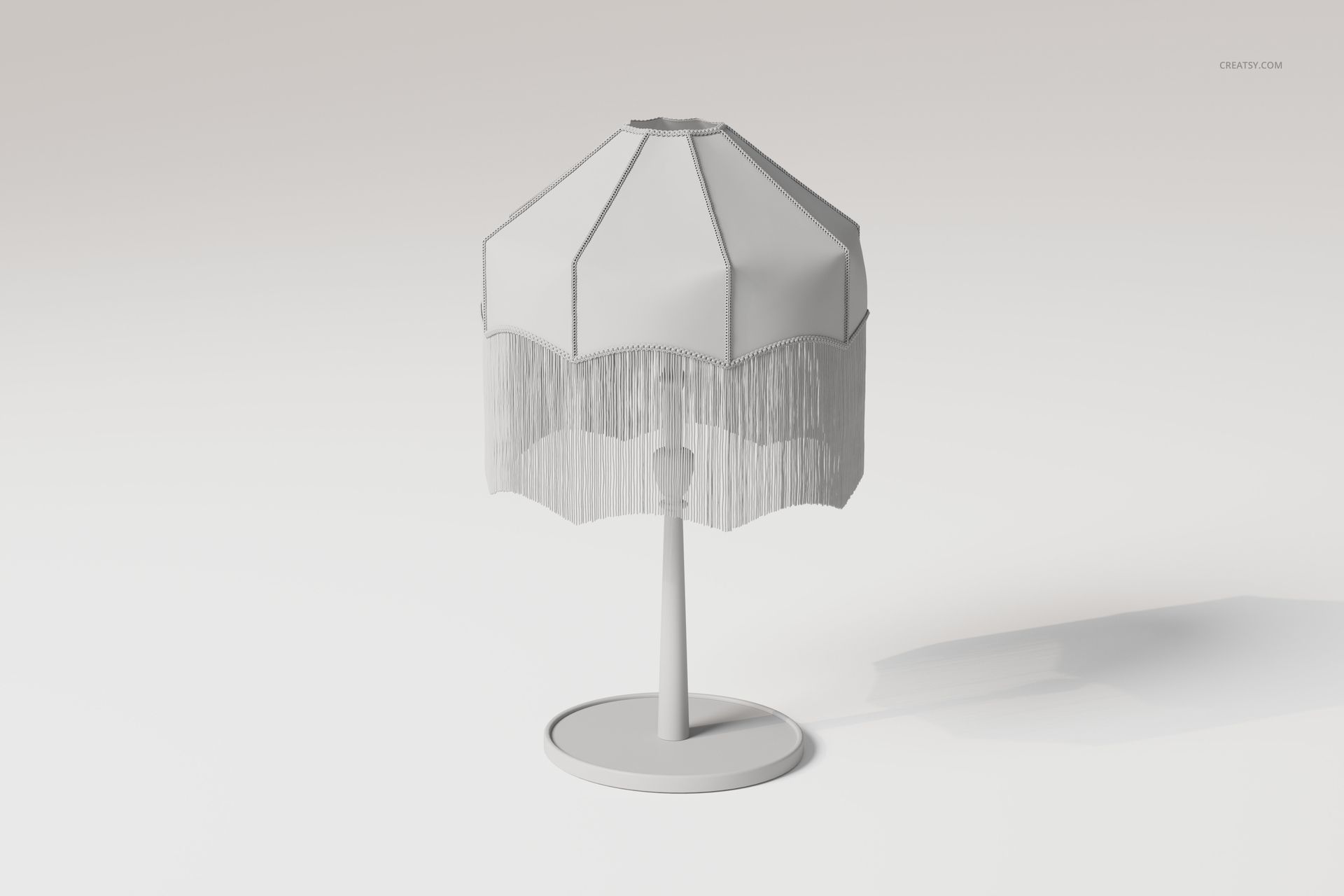 Tassel Shade Lamps 3D Model - mockup screenshot 3