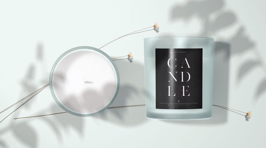 custom candle mockup