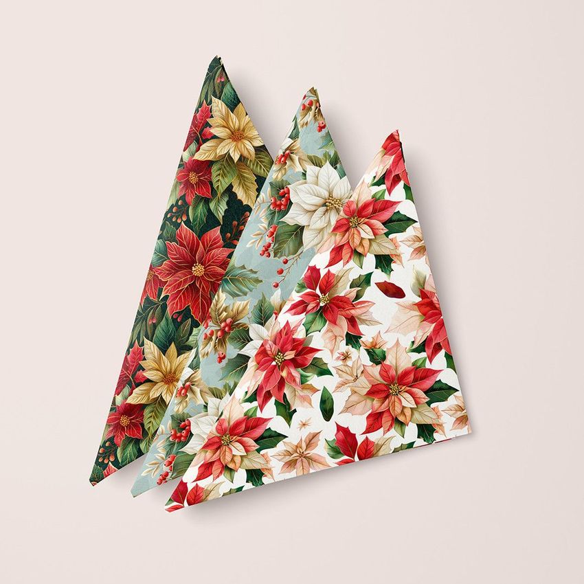 Poinsettia Patterns III by Ninterints Studio - Files in Use example