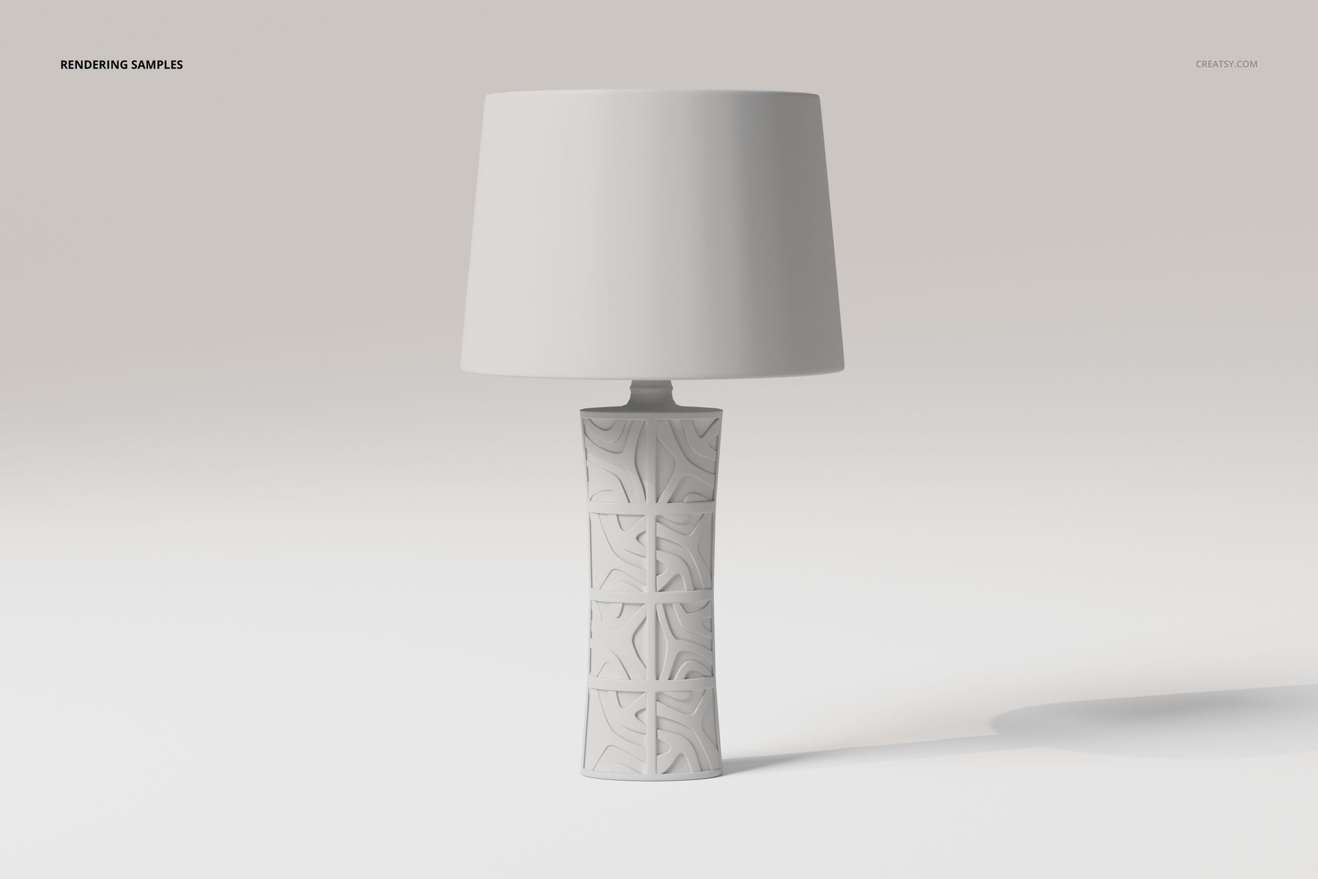 Decorative Base Table Lamps Type 2 3D Model - mockup screenshot 2