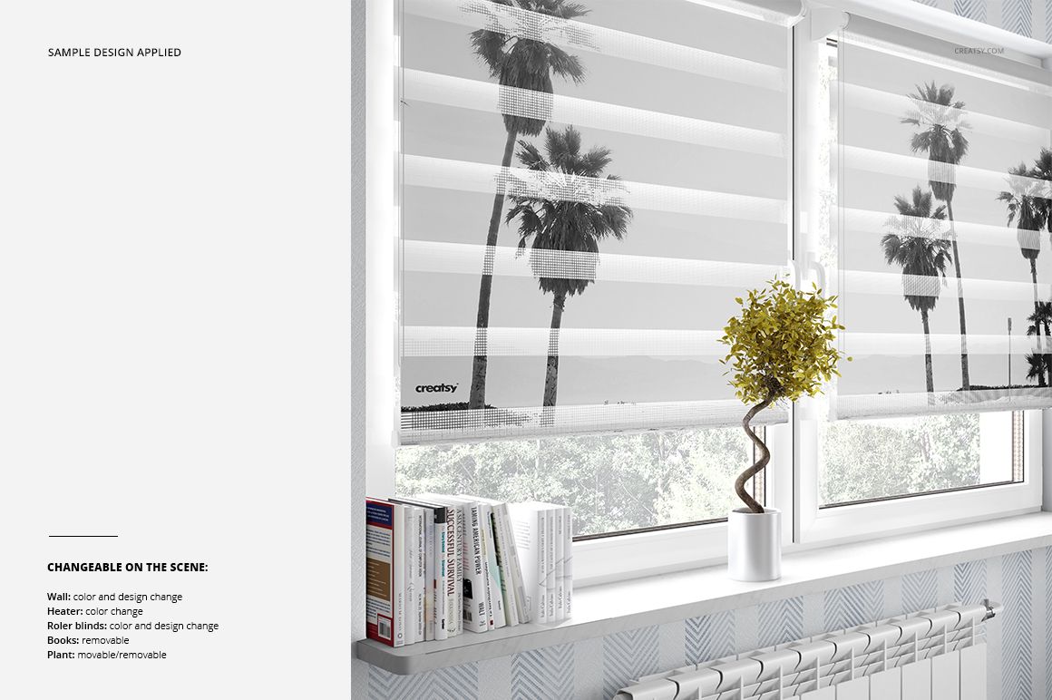Roller Blind Mockup Set - mockup screenshot 4