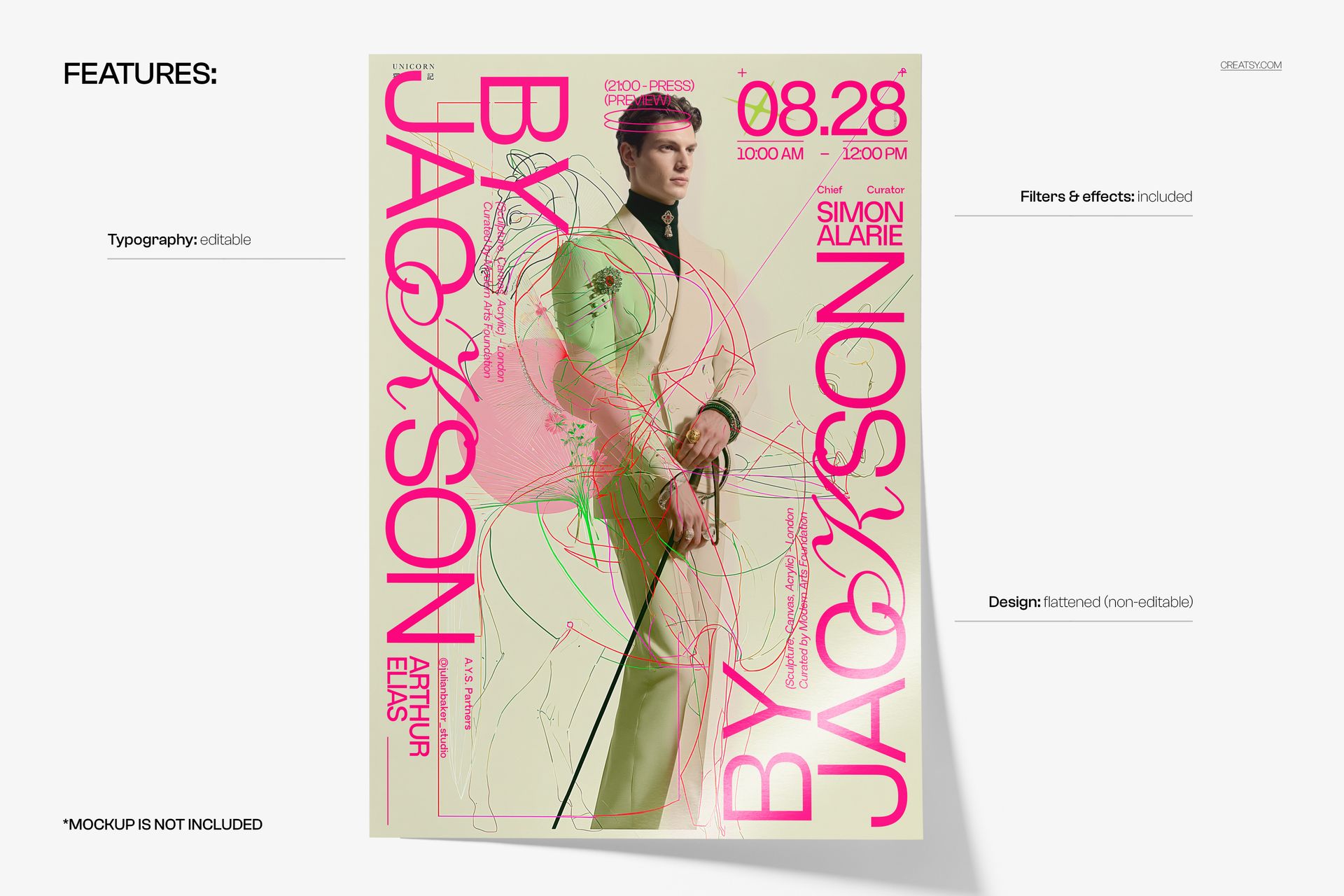 Wearable Acrylic Forms Poster Template