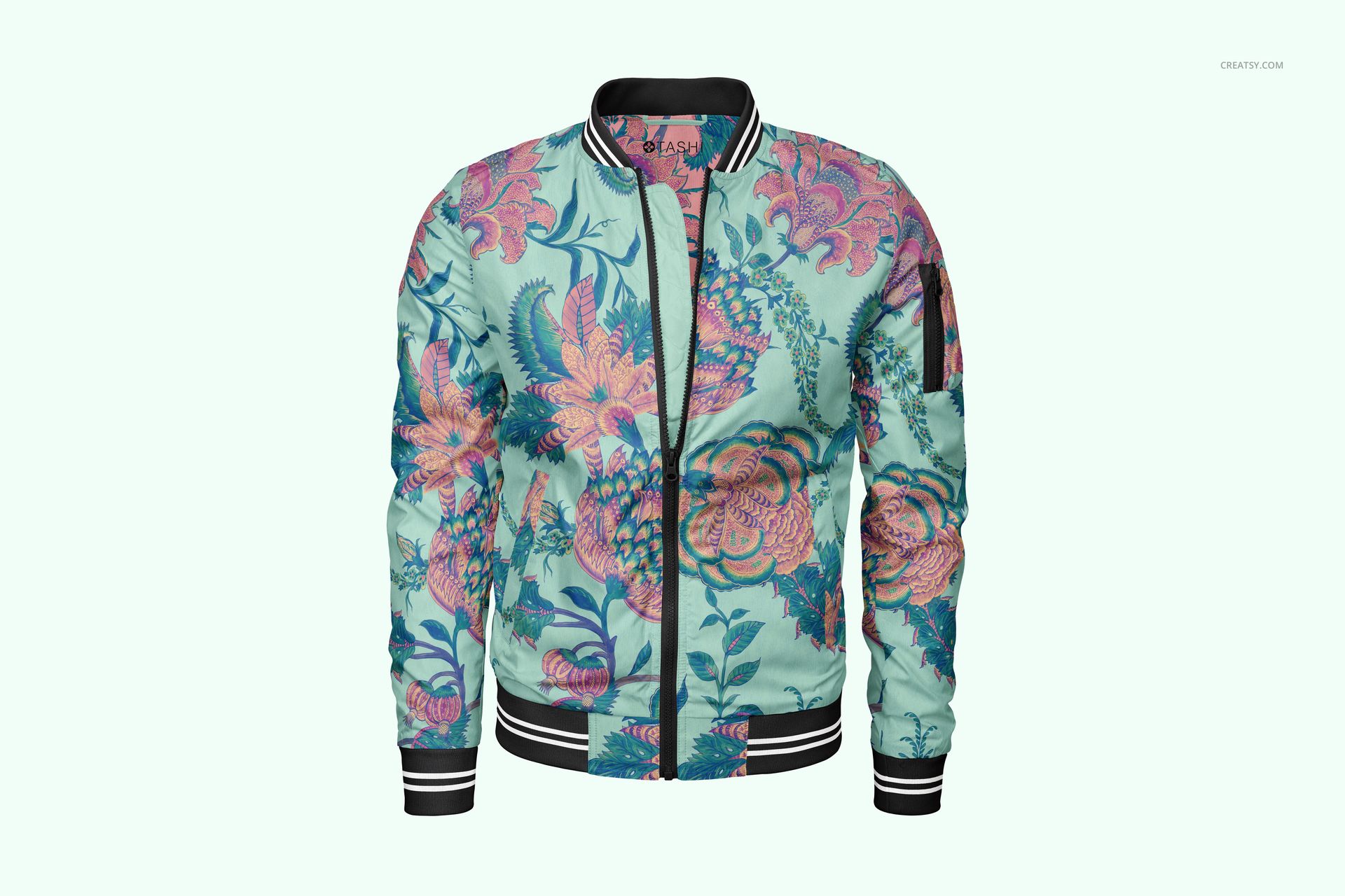 Men's Bomber Jacket Mockup Set - mockup screenshot 7