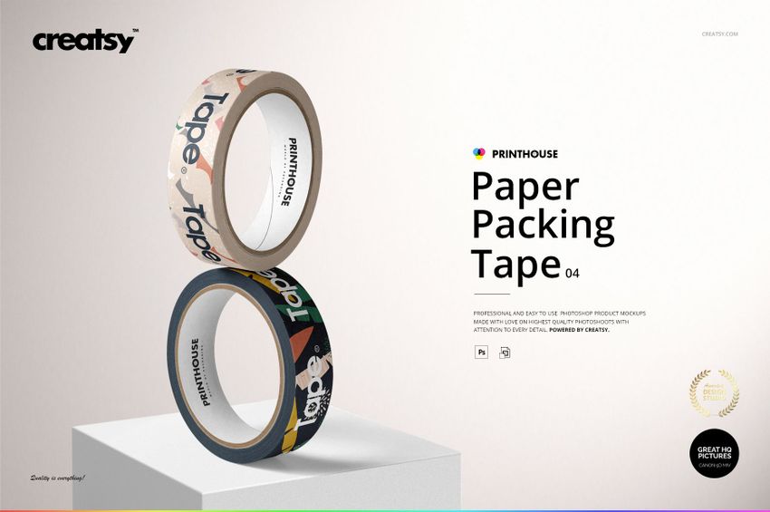 Paper Packing Tape Mockup Set (04) - mockup screenshot 1