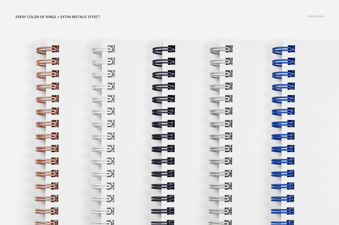 Notebook Mockup Set (square holes) - mockup screenshot 8