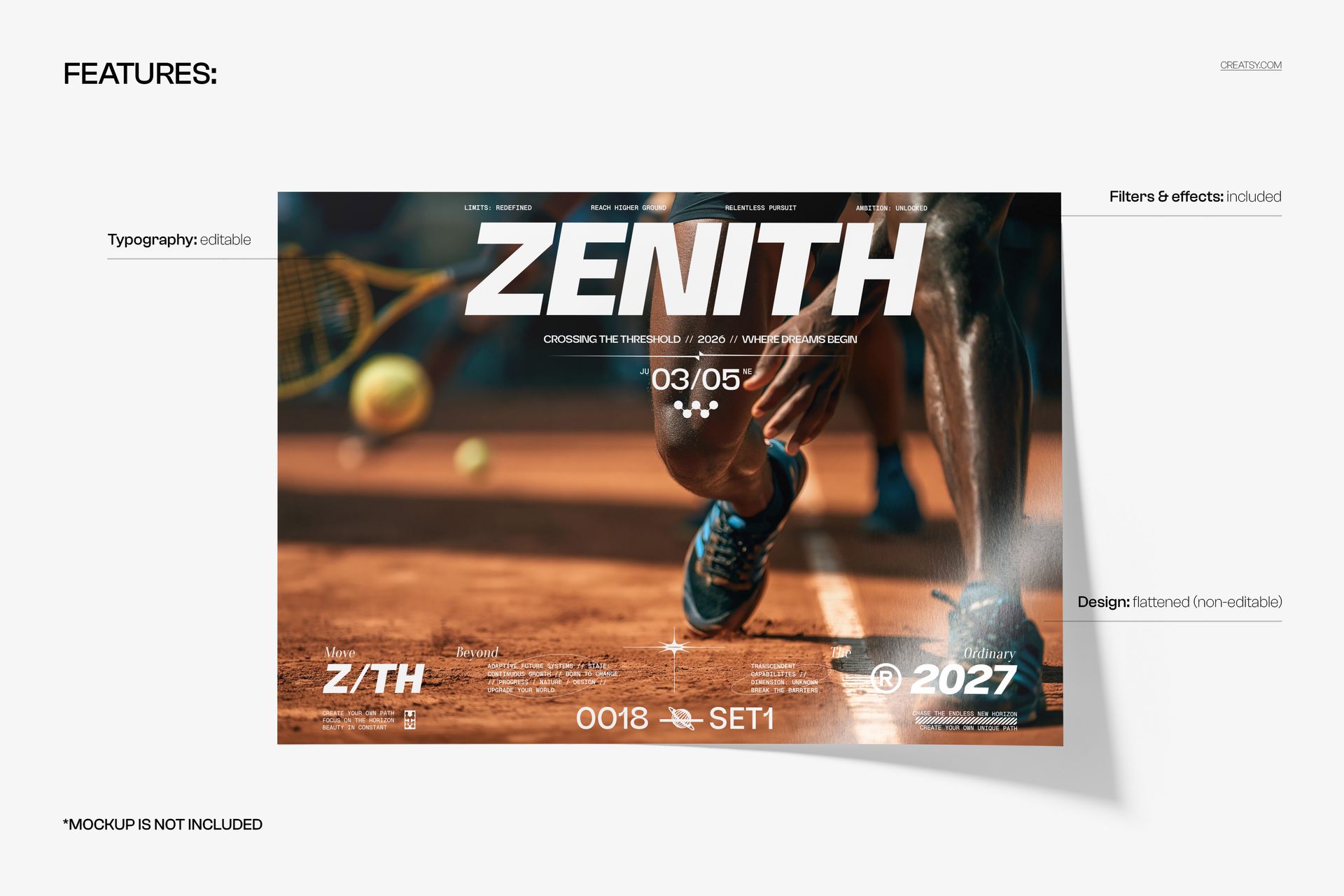 Transcend The Limit Poster Template