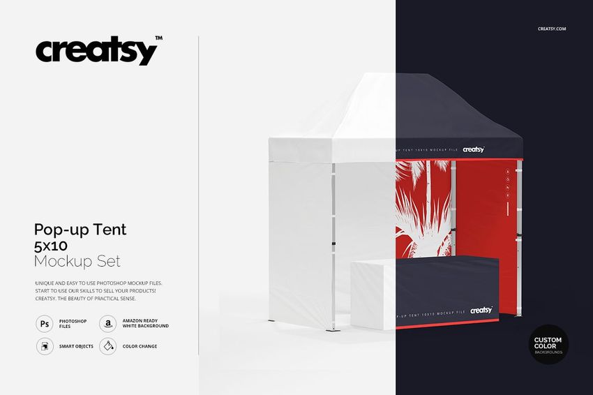 Pop Up Tent 5x10 Mockup - mockup screenshot 1