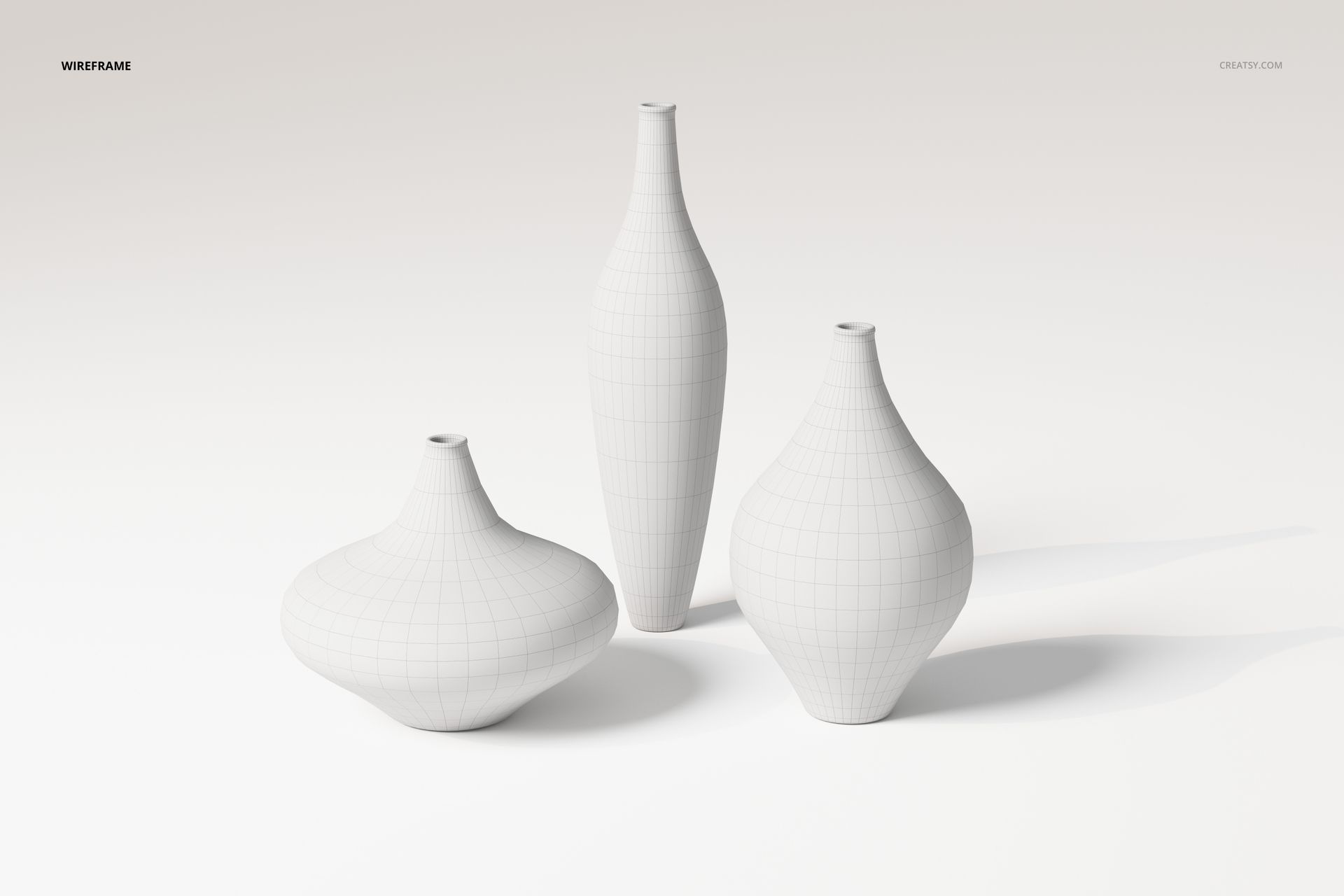 Decorative Vases - Different Sizes 3D Model - mockup screenshot 6