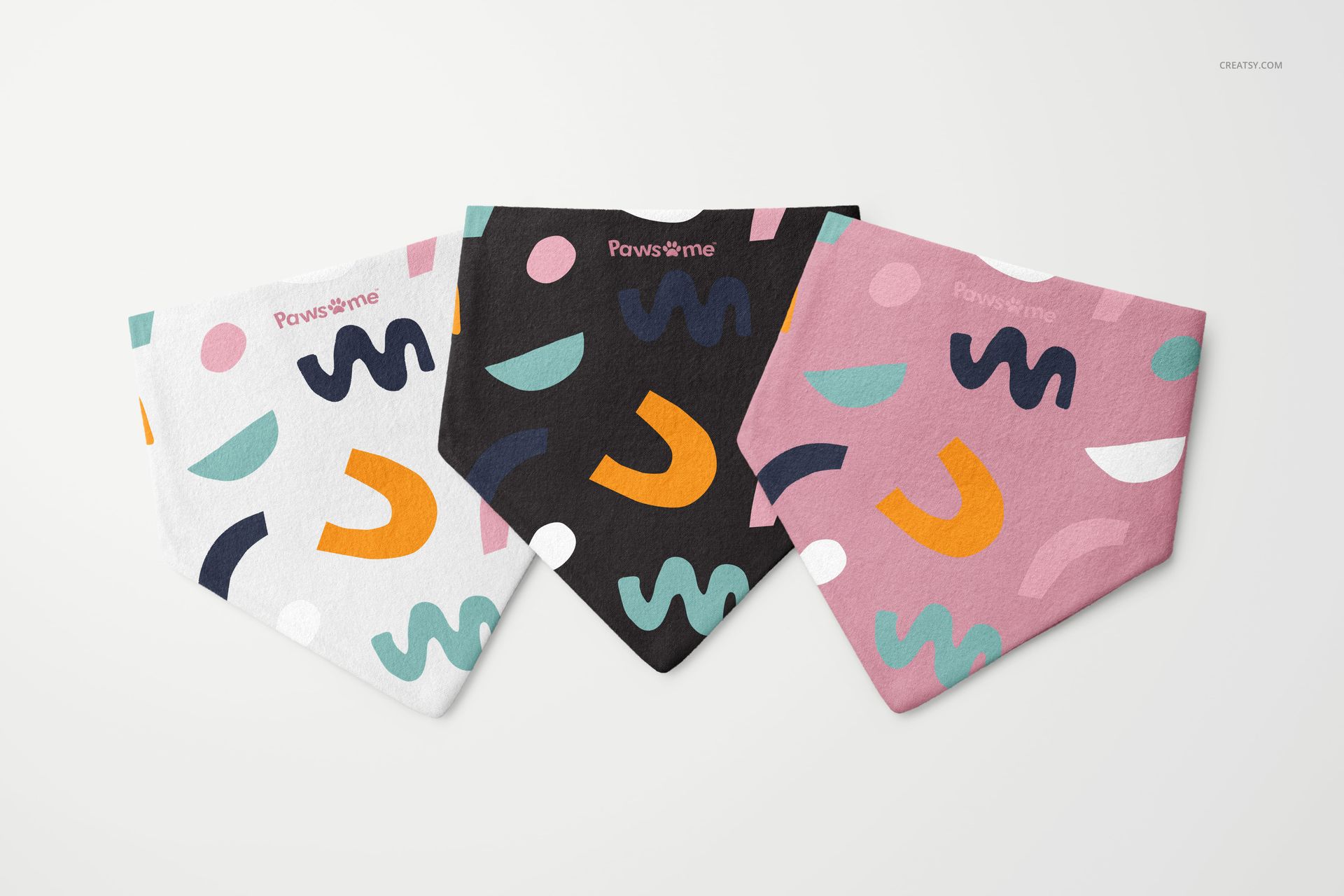 Flannel Dog Scrunchie Bandana Mockup Set - mockup screenshot 9