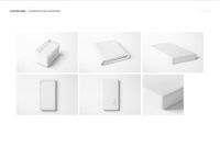 Set of crib sheet mockup images showing various angles and folded sheets in white, isolated on a plain background.
