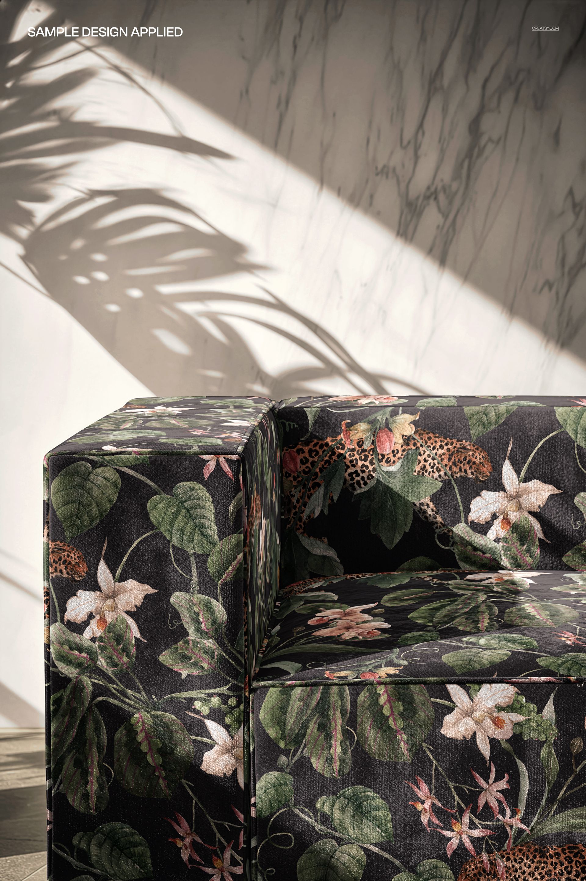 Velvet Sofa Closeup Mockup - mockup screenshot 4