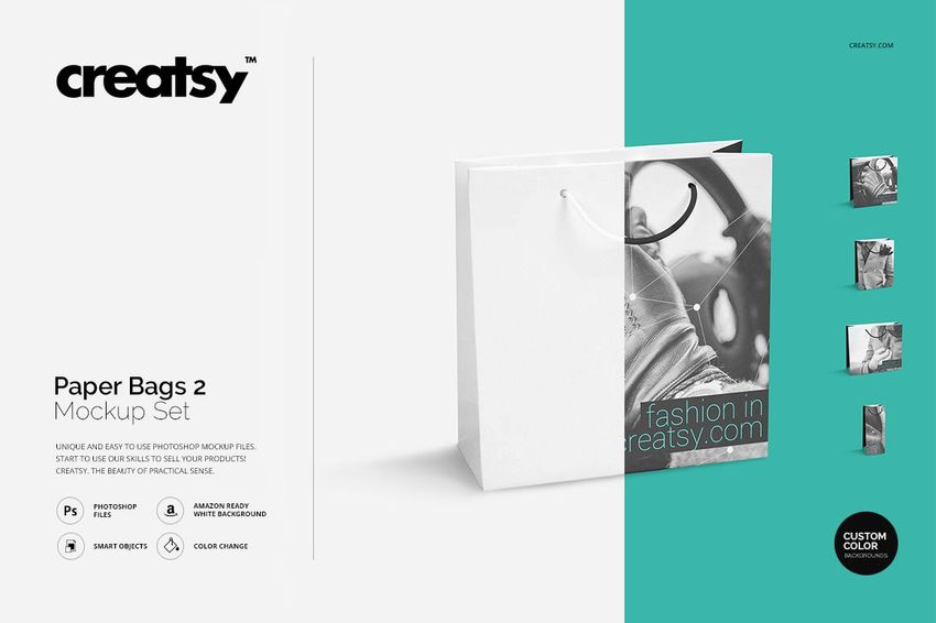 Paper Bags 2 Mockup Set - mockup screenshot 1