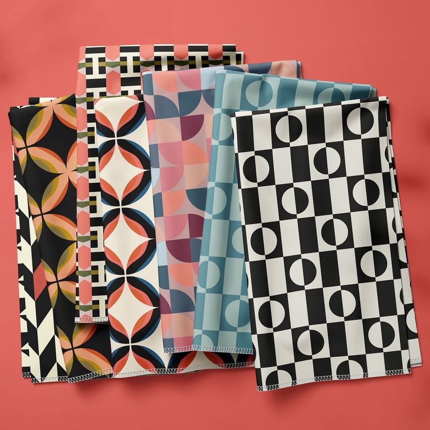 Summer Geometric by La Nuit Print Studio - Files in Use example