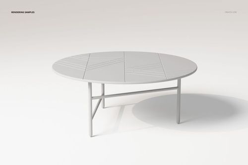 Round coffee table with white marble top featuring gold geometric lines, shown from a front angle on a plain background.