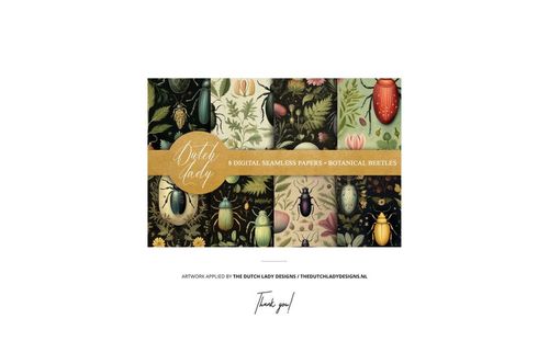 Front view of a candle tin mockup set featuring a cotton wick, decorated with botanical beetle patterns in various colors.