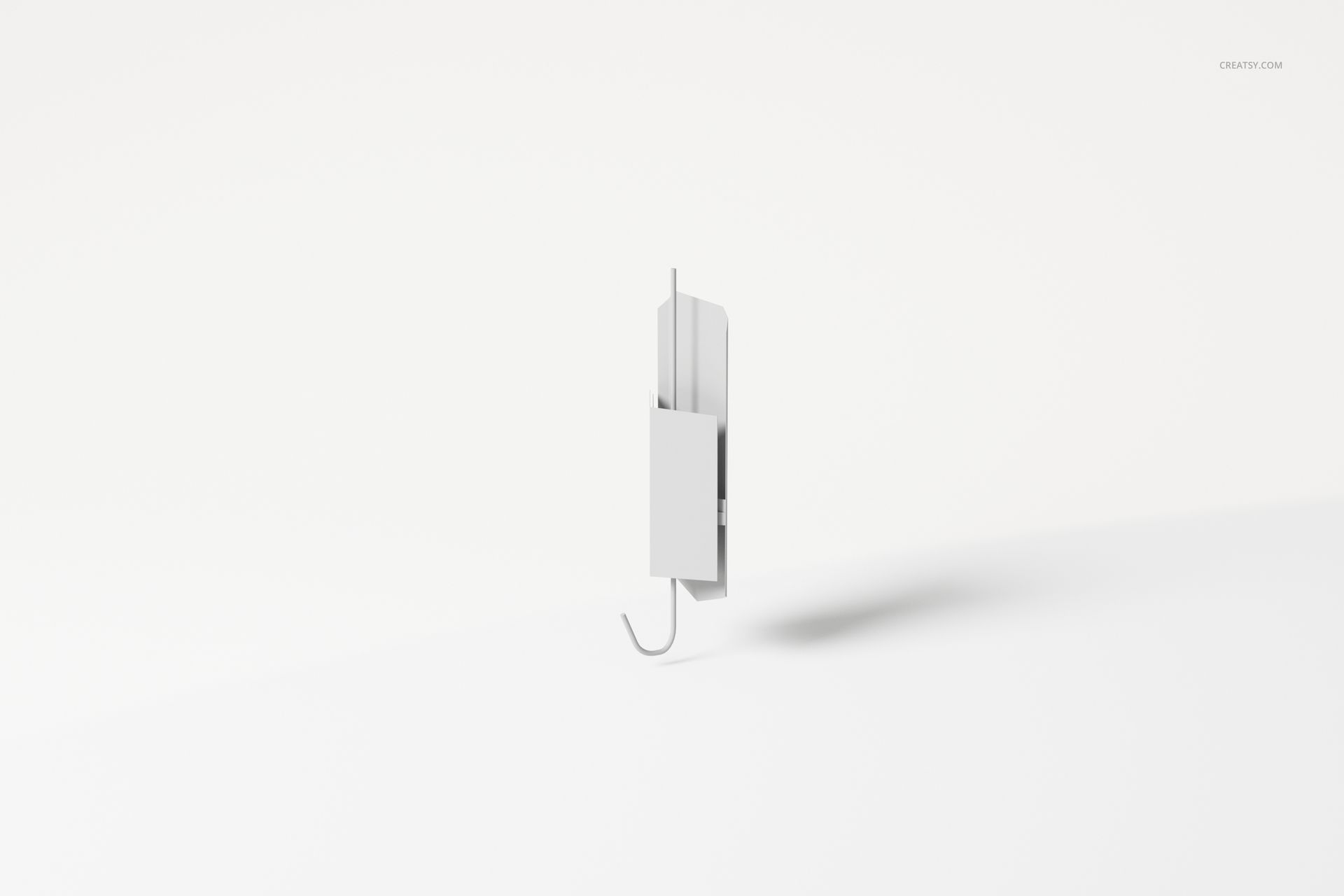 Modern wall lamp with sharp geometric shape in matte white, shown from a front angle on a plain white background.