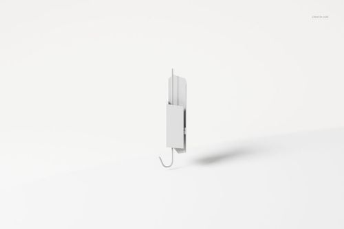 Modern wall lamp with sharp geometric shape in matte white, shown from a front angle on a plain white background.