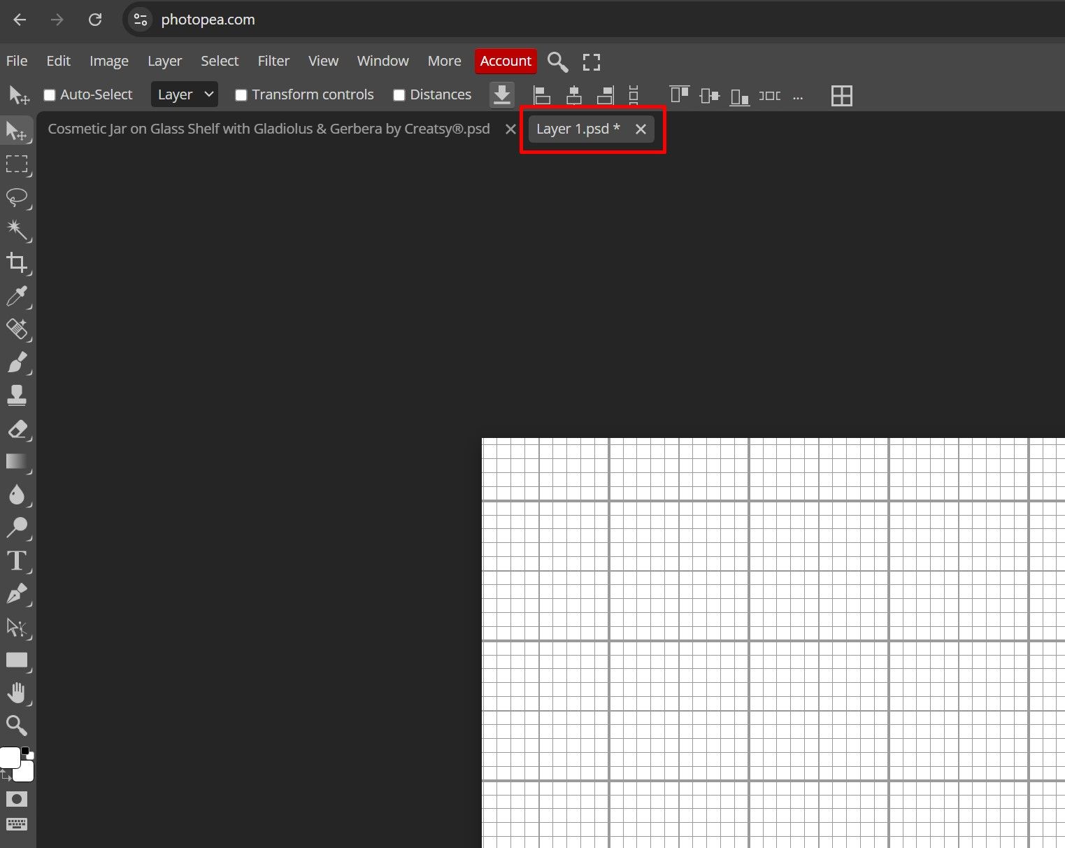 Photopea Smart Object New Tab