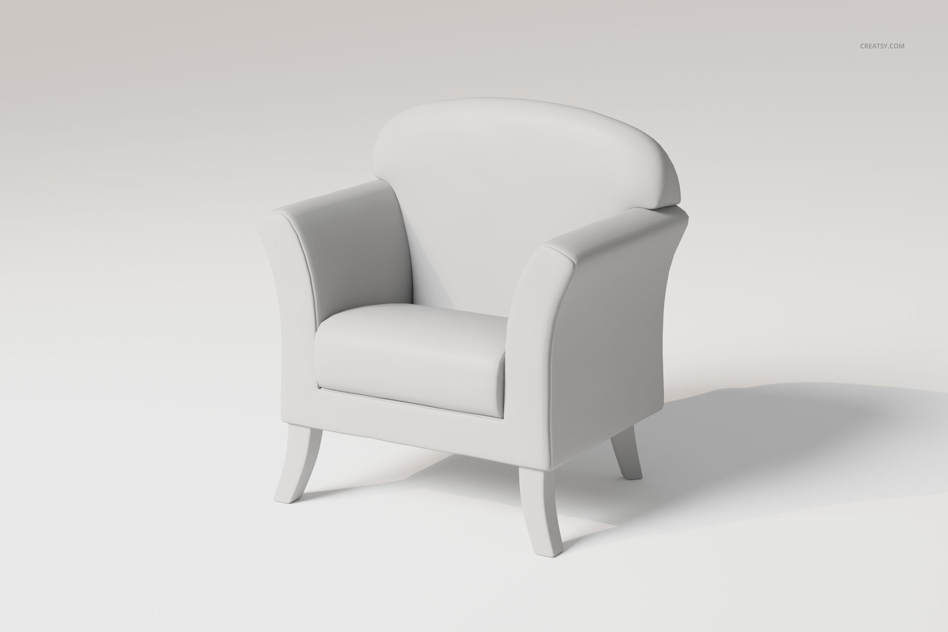 Single Seater Sofa Chair 3D Model - mockup screenshot 3