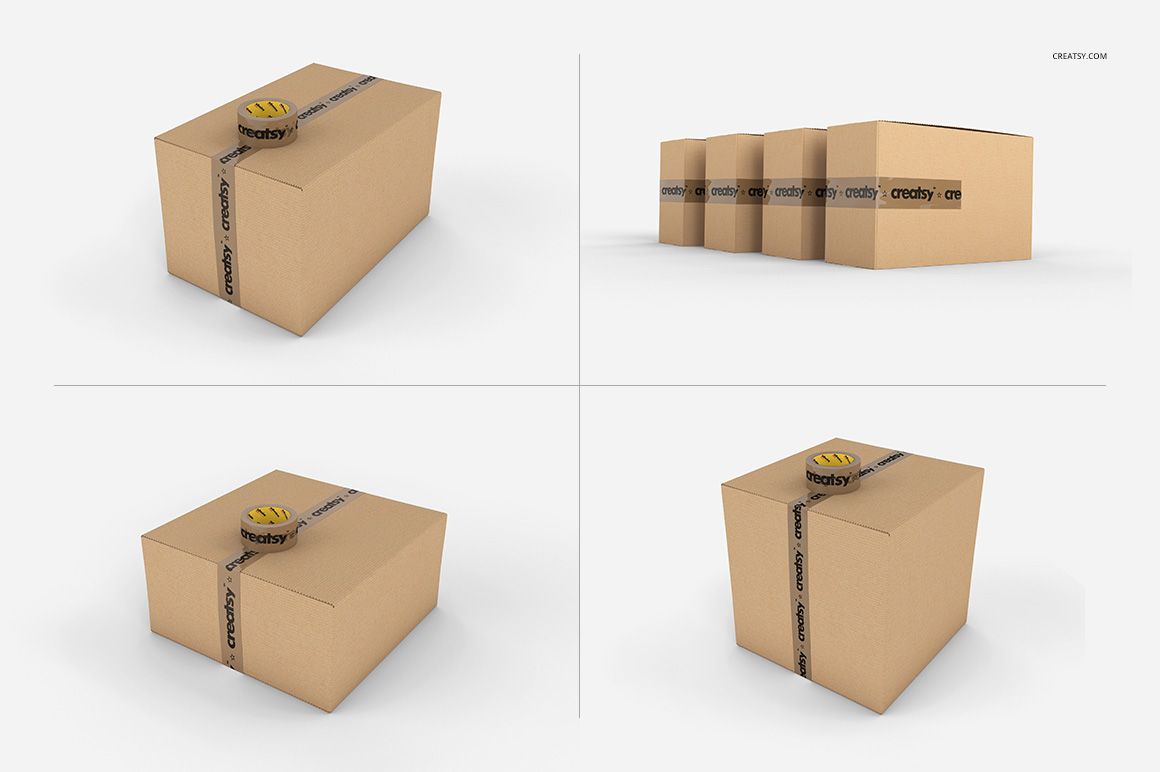 Packing Tape Many Types Mockup Set - mockup screenshot 10