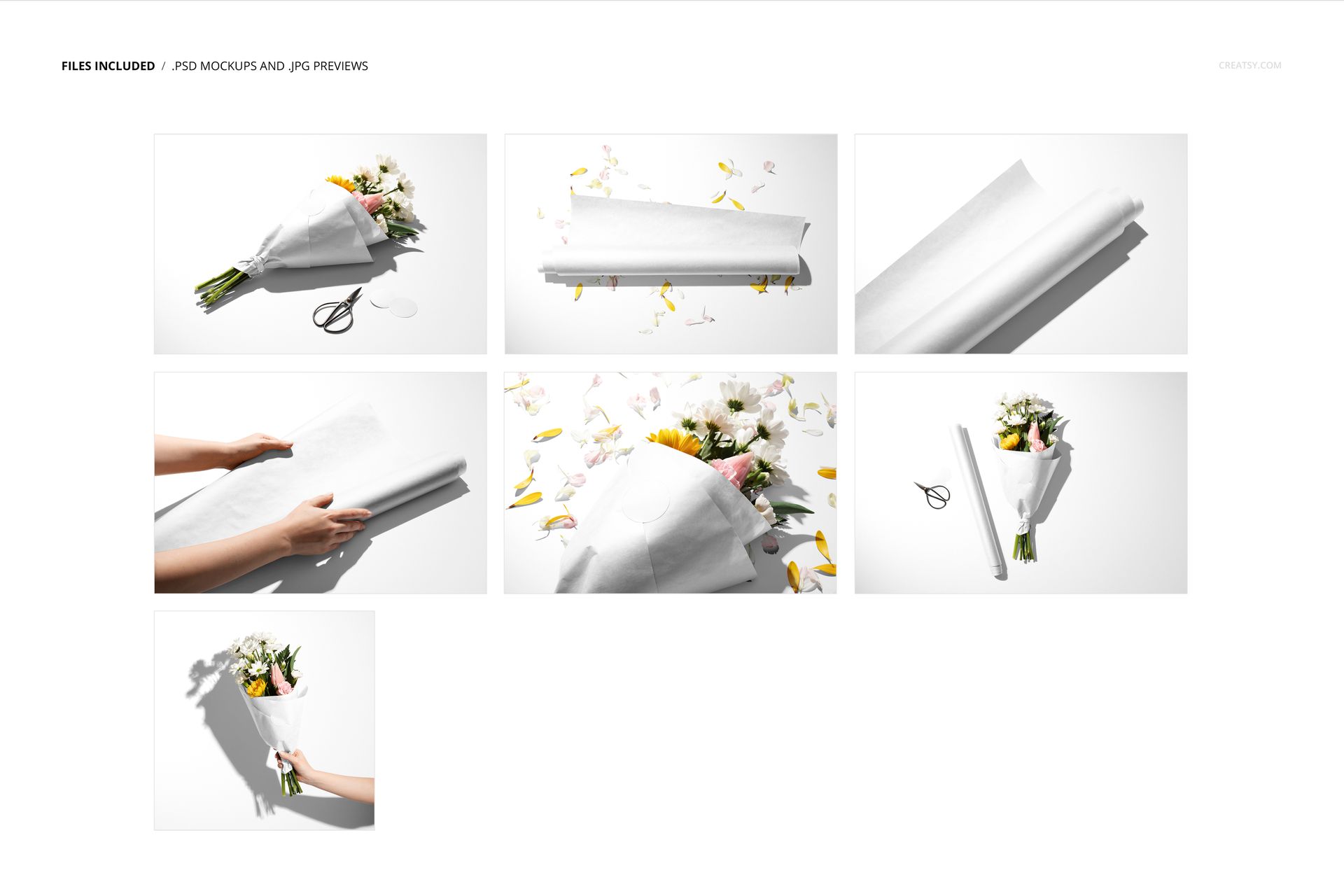 Flowers Packaging Mockup Set - mockup screenshot 2