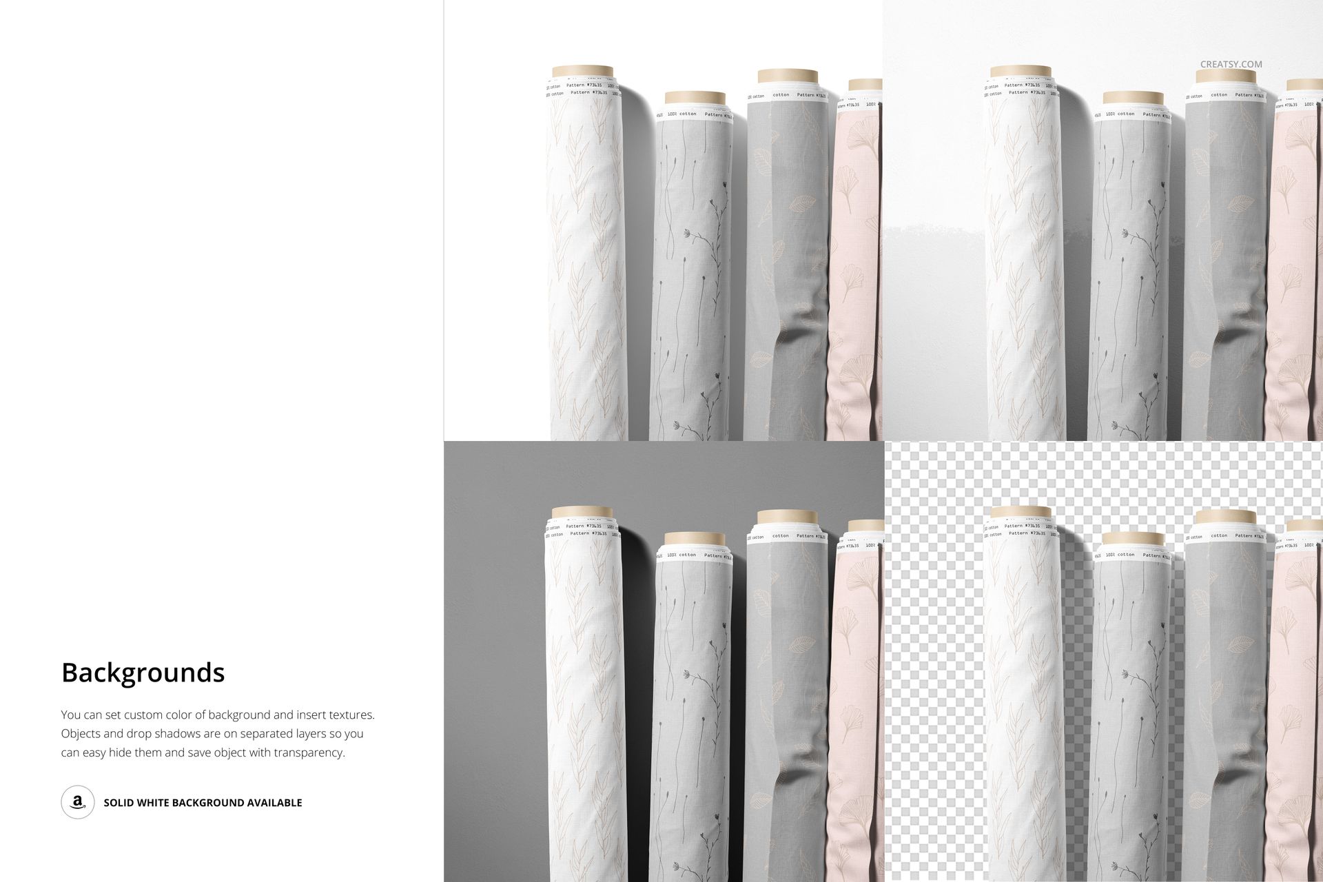 Fabric Rolls Mockup (20/FFv.6) - mockup screenshot 6