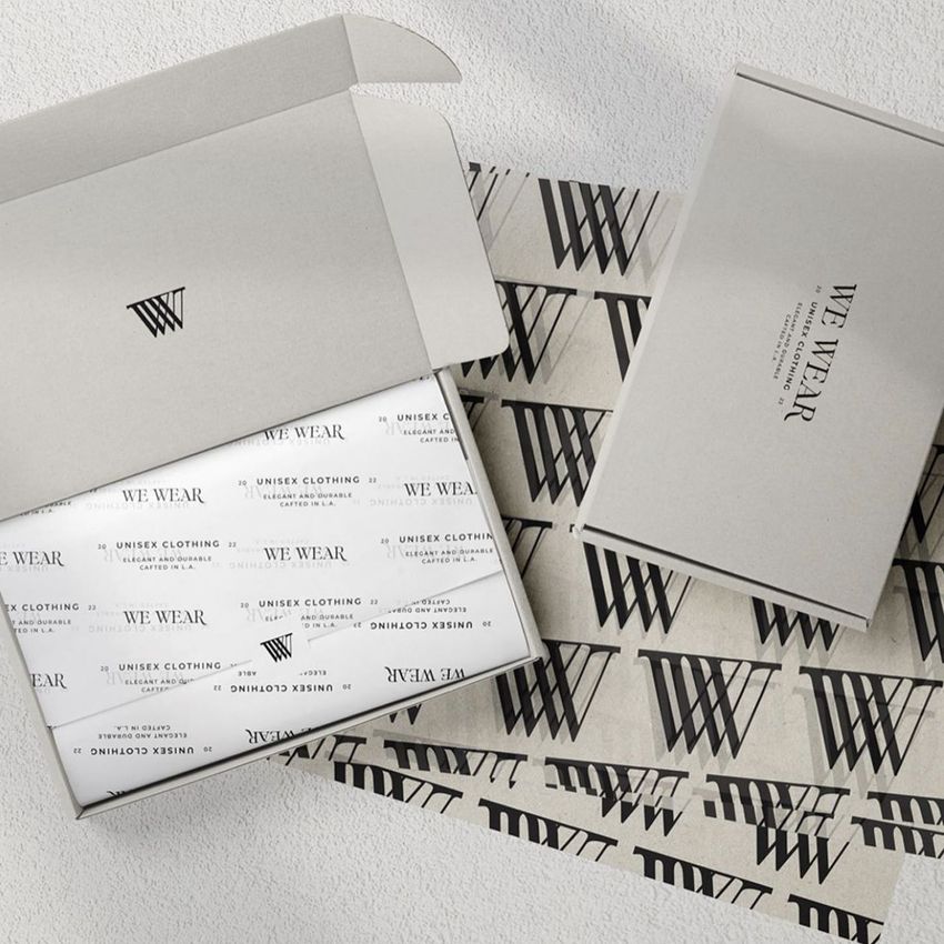 WE WEAR Visual Identity  by Dayenah Studio - Files in Use example